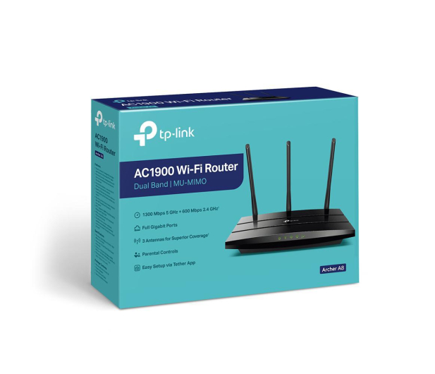 TP-Link Archer A8 (1900Mb/s a/b/g/n/ac) DualBand - 599698 - zdjęcie 4